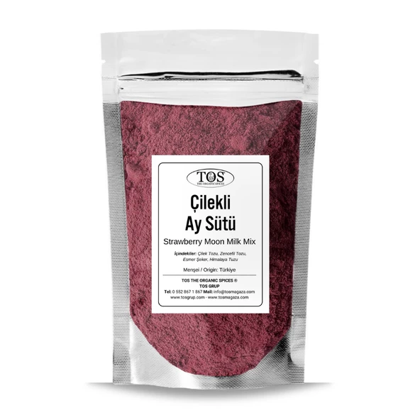 Çilekli Ay Sütü Karışımı 100 gr (1. Kalite)