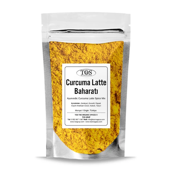 Ayurveda Curcuma Latte Baharat Karışımı 250 gr (1. Kalite)