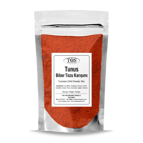 Tunus Biber Tozu Karışımı 250 gr (1. Kalite) Tunisian Chili Powder Mix ürün görseli 1
