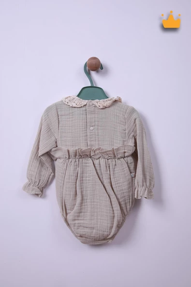 Begisa Kız Bebek Çocuk Müslin Kopanakili Badi Bayramlık 22414 - 8