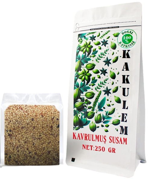 KAKULEM SERTİFİKALI Odun Ateşinde Kavrulmuş Susam 250 GR