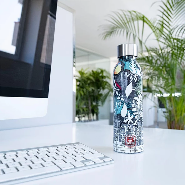 Bugatti Twin Paslanmaz Çelik La Vılle Desenli Termos 500Ml BBT-LV500IS - 2