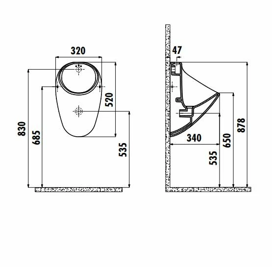 Creavit TP635 Üstten Girişli Kendinden Sifonlu Pisuar - 2