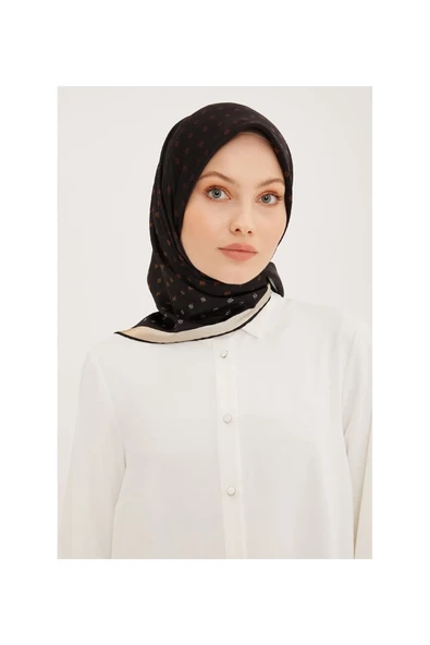 ARMİNE DJ SAF İPEK EŞARP 8936D (S)  (NOSTALJİ SURA) - 11