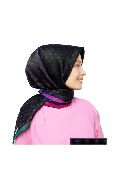 ARMİNE DJ SAF İPEK EŞARP 8936D (S)  (NOSTALJİ SURA) - 3