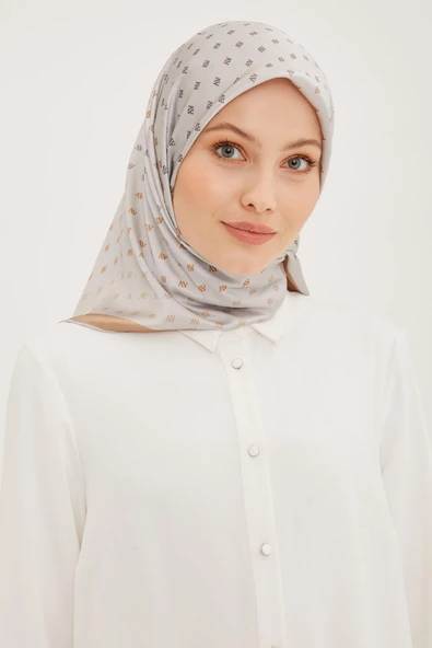 ARMİNE DJ SAF İPEK EŞARP 8936D (S)  (NOSTALJİ SURA) - 9