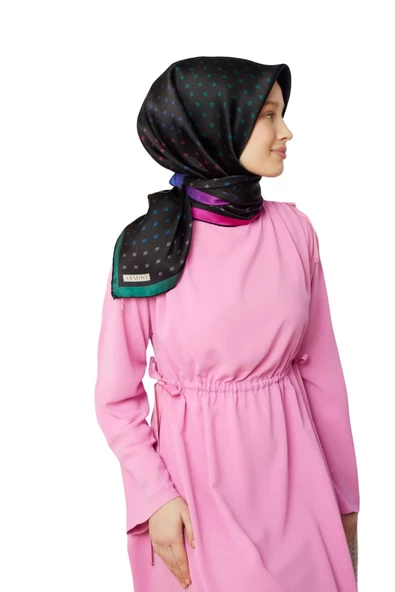 ARMİNE DJ SAF İPEK EŞARP 8936D (S)  (NOSTALJİ SURA) - 7