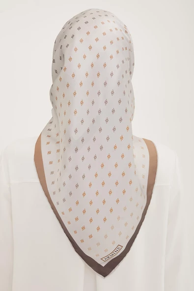 ARMİNE DJ SAF İPEK EŞARP 8936D (S)  (NOSTALJİ SURA) - 2