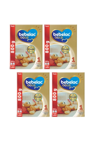 Bebelac Gold 1 Bebek Sütü 0-6 Ay 800 gr 4 Adet