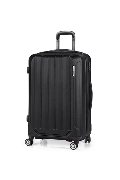 Polo&Sky Spring Model Siyah Renk Orta Boy Valiz Bavul