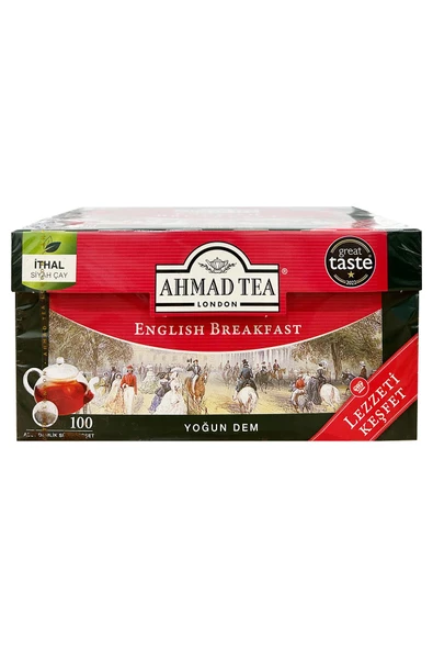 Ahmad Tea English Breakfast Demlik Poşet Çay 100 Adet