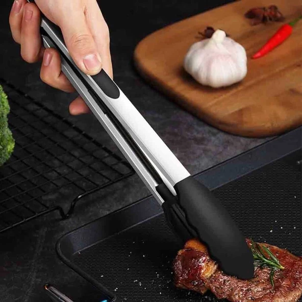 BARBEKÜ MAŞASI SİLİKON 35 CM SİYAH (BMS-35) - 3