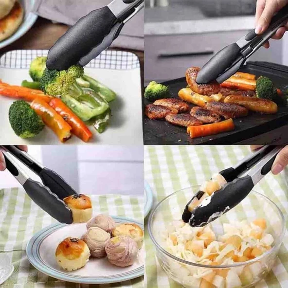 BARBEKÜ MAŞASI SİLİKON 35 CM SİYAH (BMS-35) - 2