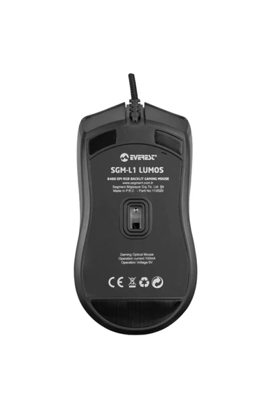 Everest Rampage Sgm-l1 Lumos 6400dpi Rgb Ledli Makrolu Gaming Oyuncu Mouse 8 Tuşlu - 4