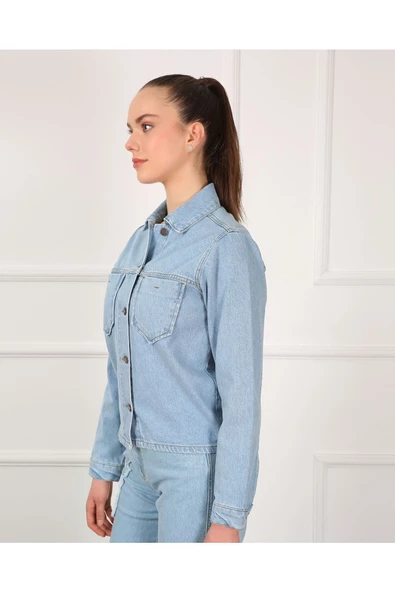 Kelebek Nakışlı Ceket-mavi - 3