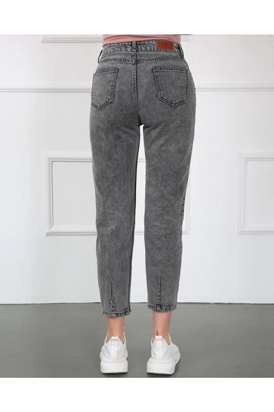 Paçası Pensli Kot Pantolon - 10