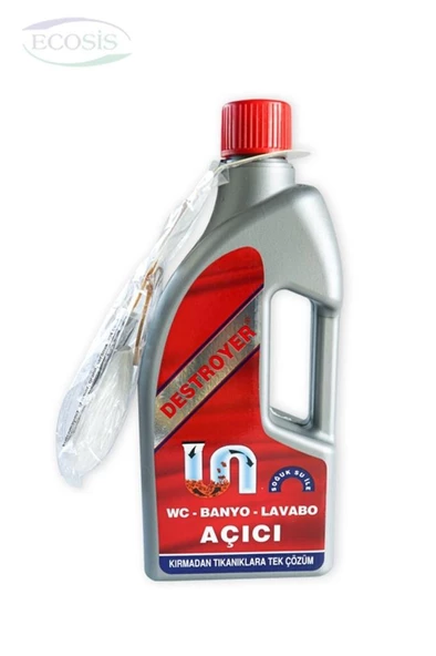 destroyer Lavabo Ve Gider Açıcı Sıvı 1500 Ml (2750 Gr) - 2