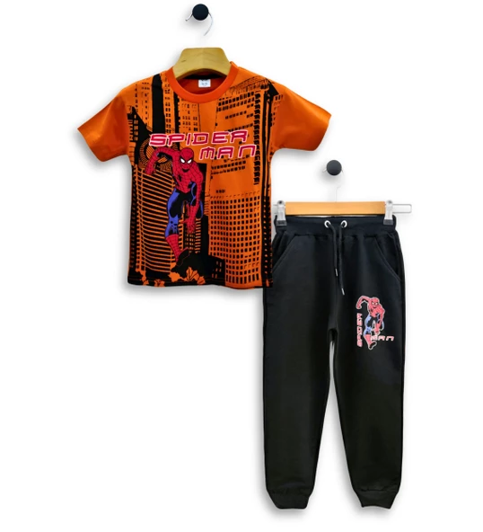 Triliya - Erkek Çocuk İkili Takım - Örümcek Adam Baskılı T-Shirt ve Eşofman Altı 3-11 Yaş - 9