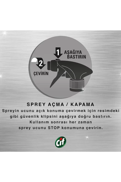 Cif Power Perfect Fırın Ocak Mangal Sprey Temizleyici 435 ml - 5