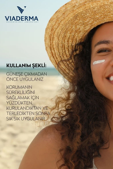 VİADERMA Akne Karşıtı SPF 50 Yüz Ve Vücut Güneş Kremi Akneye Meyilli & Karma Ciltler - Bisabolol - 5