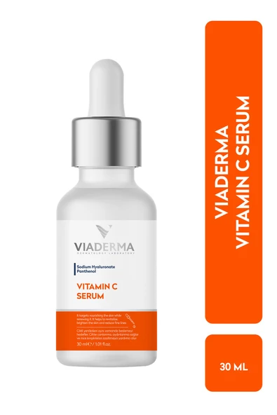 VİADERMA Aydınlatıcı Leke Karşıtı Vitamin C Serumu 30 Ml Parlak Dayanıklı Görünüm %10 Vitamin C