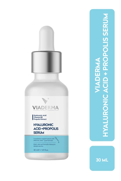 VİADERMA Yoğun Nemlendirici Canlandırıcı Hyalüronik Asit Propolis Serum 30 ml