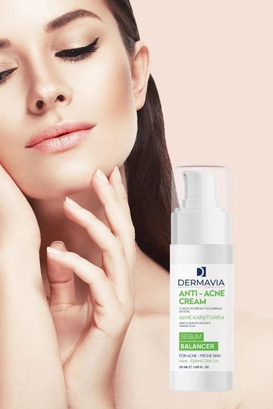 DERMAVİA Yüz & Vücut Için Akne Karşıtı Krem Sebum Dengeleyici 50 ml Niacinamide - 3