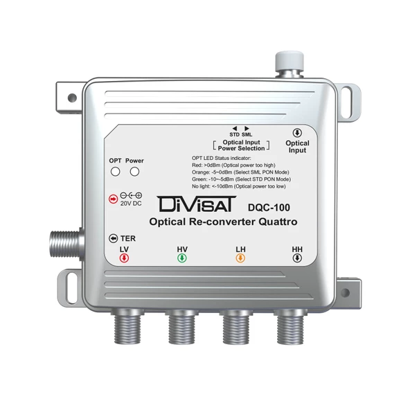 DİVİSAT DQC-100 FİBER OPTİK QUATTRO CONVERTER