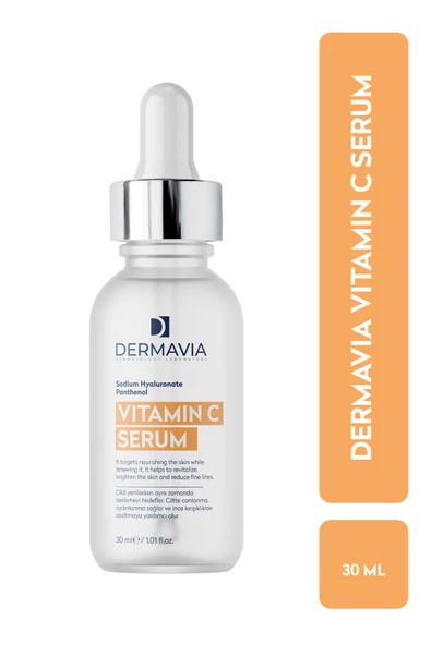 DERMAVİA Aydınlatıcı Leke Karşıtı Vitamin C Serumu 30 Ml Parlak Dayanıklı Görünüm