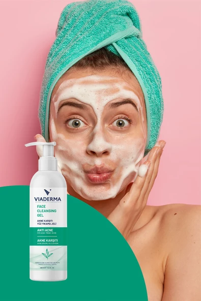 VİADERMA Akne Karşıtı Yüz Yıkama Jeli 200 ml - Peeling Salisilik Asit Yağ Dengesini Eşitler Karma - 5