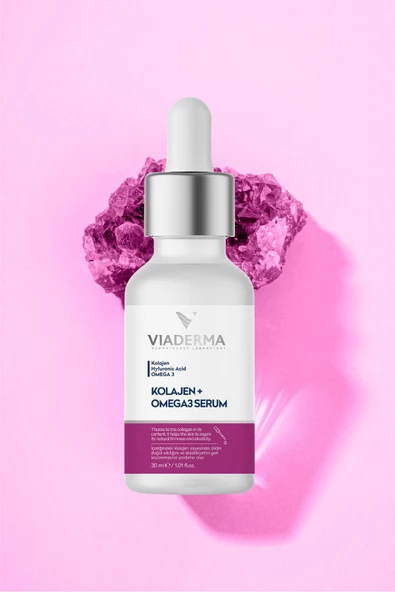 VİADERMA Kolajen & Omega3 Kırışıklık Karşıtı Serum 30 ml Genç Görünüm Cildi Besler - 4