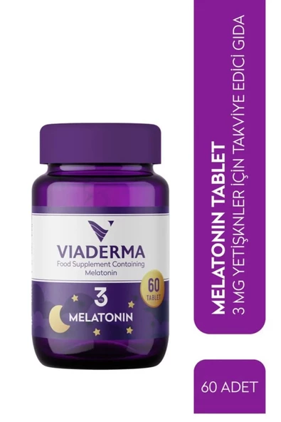 VİADERMA Melatonin 3 Mg 60 Tablet