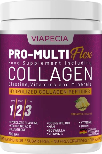 VİAPECİA Pro-multıflex Collagen Toz Ananas Aromalı 300 Gr