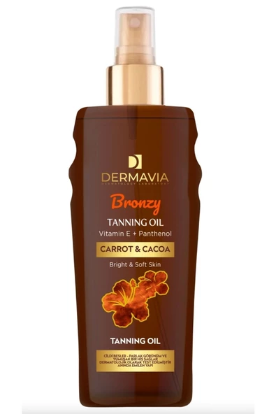 DERMAVİA Bronzlaştırıcı Kakao & Havuç Yağı 200 ml