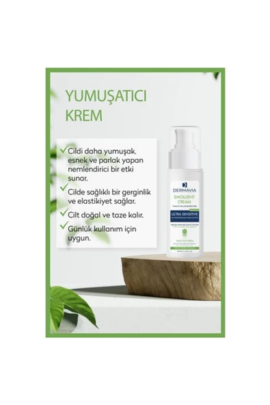 DERMAVİA Kuru Hassas & Atopik Ciltler Için Emolyent Krem 100 ml Kızarık Çatlak & Tahrişi Yatıştırır