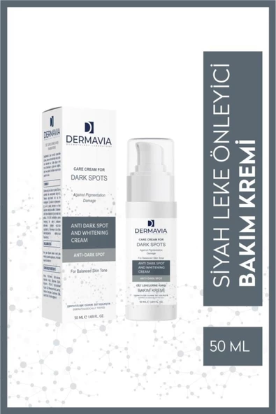 DERMAVİA Cilt Lekelerine Karşı Ve Beyazlatıcı Bakım Kremi 50 ml