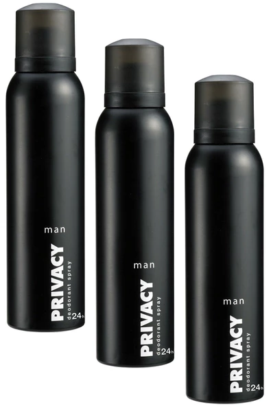 Privacy Man Erkek Deodorant 3 Adet (3X150 ml) - 1