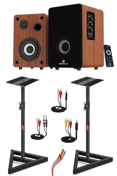 Maxword RM-400BRW-ST 4'' Referans Monitörü Yükseklik Ayarlı Stand Dahil - 2