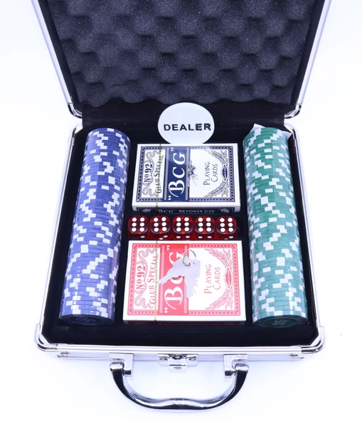 Metal Çantalı 100 Chipli Poker Oyun Seti - 3