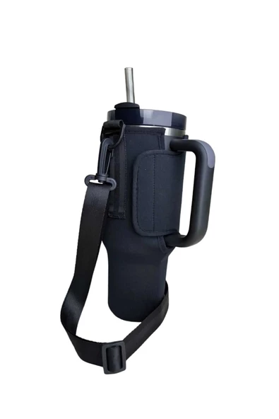 Stanley Quencher Pipetli Kulplu 1,18 Lt. Uyumlu Omuz Askılı Neopren Termos Koruma Kılıfı - 3