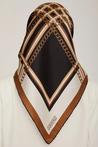 ARMİNE DJ SAF İPEK EŞARP 8845D (S)  (NOSTALJİ SURA) - 2