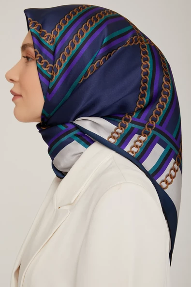 ARMİNE DJ SAF İPEK EŞARP 8845D (S)  (NOSTALJİ SURA) - 3