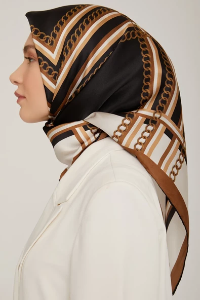 ARMİNE DJ SAF İPEK EŞARP 8845D (S)  (NOSTALJİ SURA) - 10