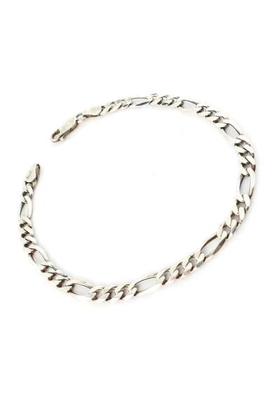 925Ayar Gümüş Figürlü Erkek Zincir Bileklik ürün görseli