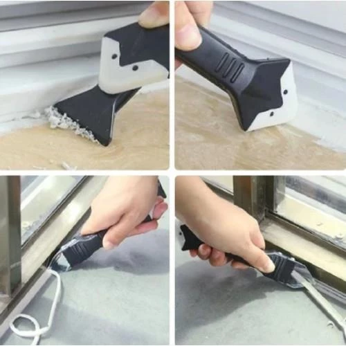 Fonksiyonel 5 Başlıklı Köşe Slikon Çekme Aparatı ve  Pürüzsüz Derz Kazıyıcı Sıyırıcı Ve Uygulayıcı - 5