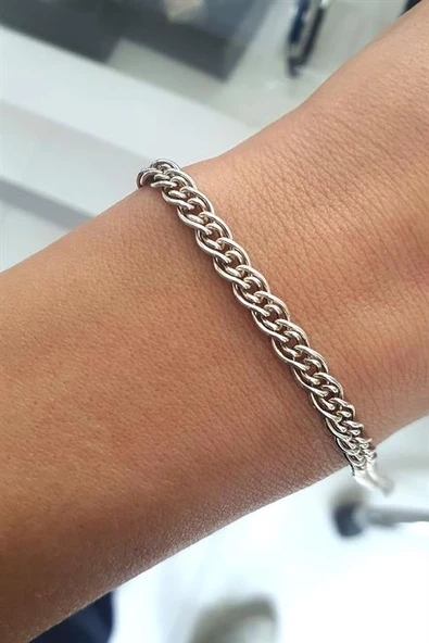 925 Ayar Gümüş Erkek Zincir Bileklik ürün görseli