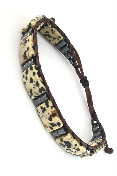 Jasper Taşlı Tasarım El İşi Erkek Bileklik Jasper Taşlı Tasarım El İşi Erkek Bileklik ürün görseli