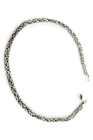 925Ayar Gümüş Kral Zincir Erkek Bileklik ürün görseli