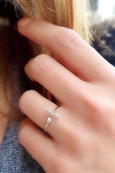 İtalyan 925Ayar Gümüş Ayarlanabilir Modern Yüzük ürün görseli