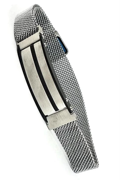 316L Anti Alerjik Cerrahi Çelik Hasır   Ayarlanabilir Erkek Bileklik ürün görseli